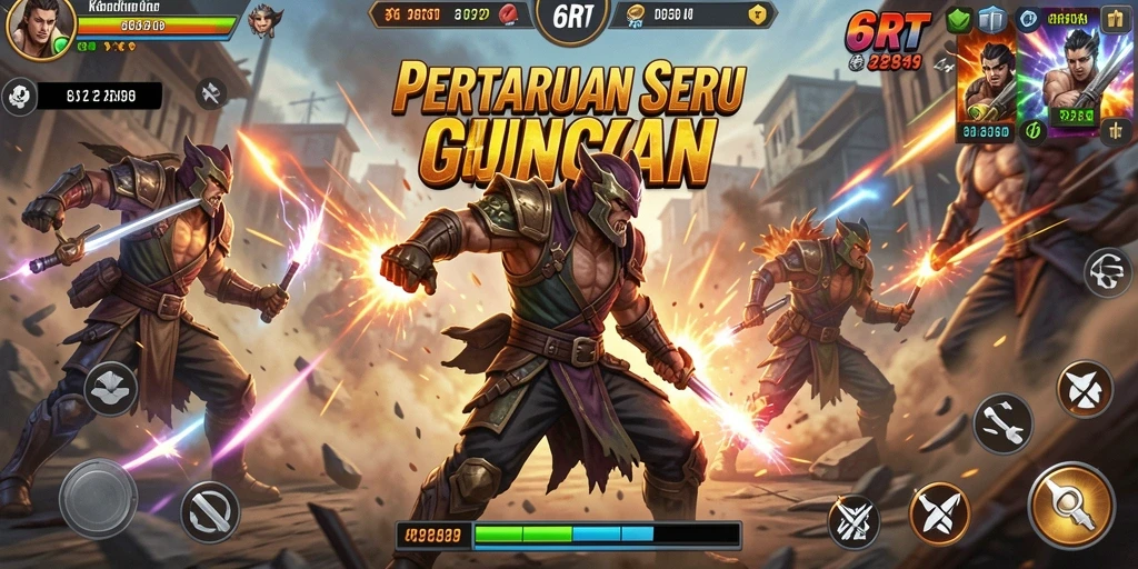 Gameplay 6RT yang penuh aksi dan seru.
