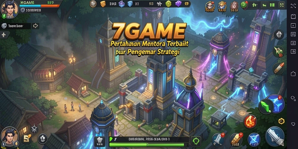 Tangkapan layar gameplay Tower Defense yang mendebarkan di 7GAME.