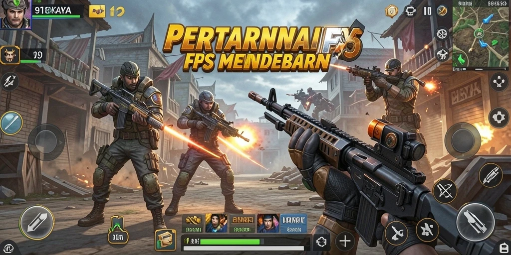 Screenshot game 918KAYA menampilkan aksi tembak-menembak yang seru.