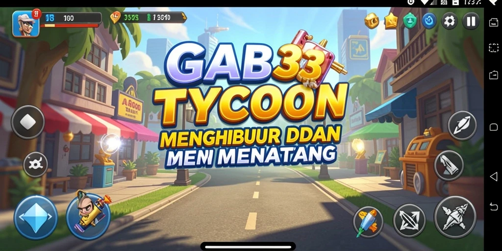 Tampilan gameplay <strong>ABC33</strong> yang menampilkan pengelolaan bisnis yang dinamis.
