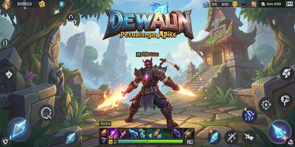 Gameplay epic DEWALIN dengan aksi pertarungan seru.