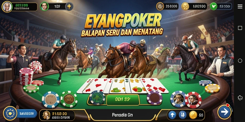 Gameplay balapan yang mendebarkan di EYANGPOKER.