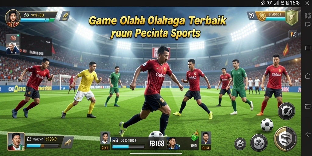 Tampilan gameplay FB168 menampilkan aksi olahraga yang seru dan dinamis.