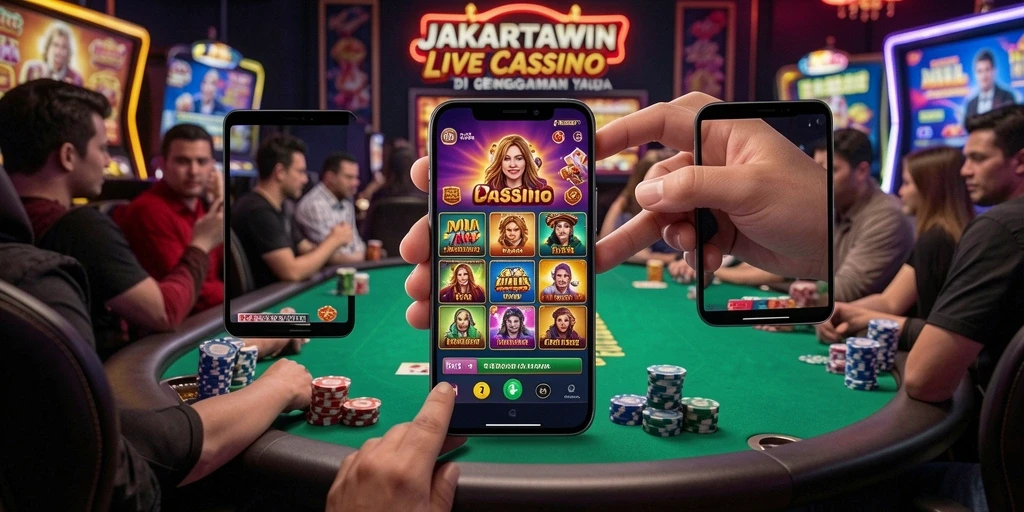 Tampilan gameplay Live Casino yang mendebarkan di JAKARTAWIN.