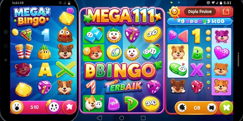 Tampilan gameplay MEGA111 yang seru dan menarik saat bermain Bingo.