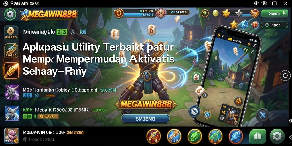 Tampilan antarmuka MEGAWIN888 yang intuitif dan mudah diakses.