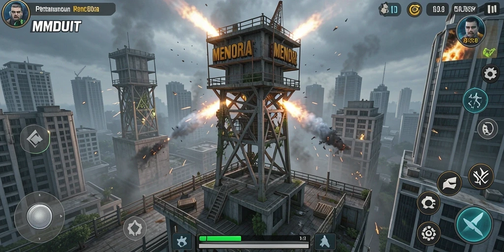 Gameplay seru MNDUIT dalam mode Tower Defense.