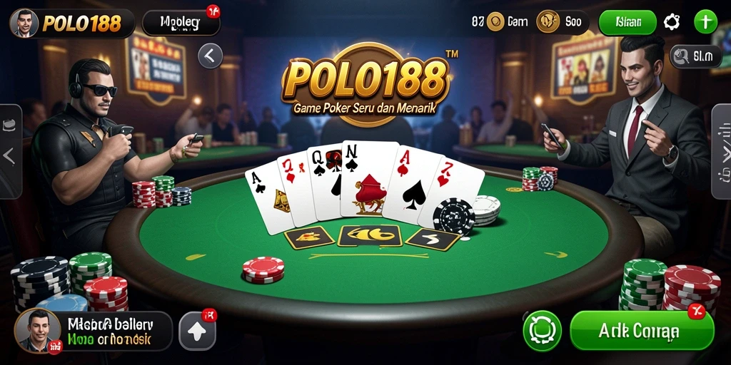 Screenshot POLO188 menampilkan gameplay menarik dari permainan poker.