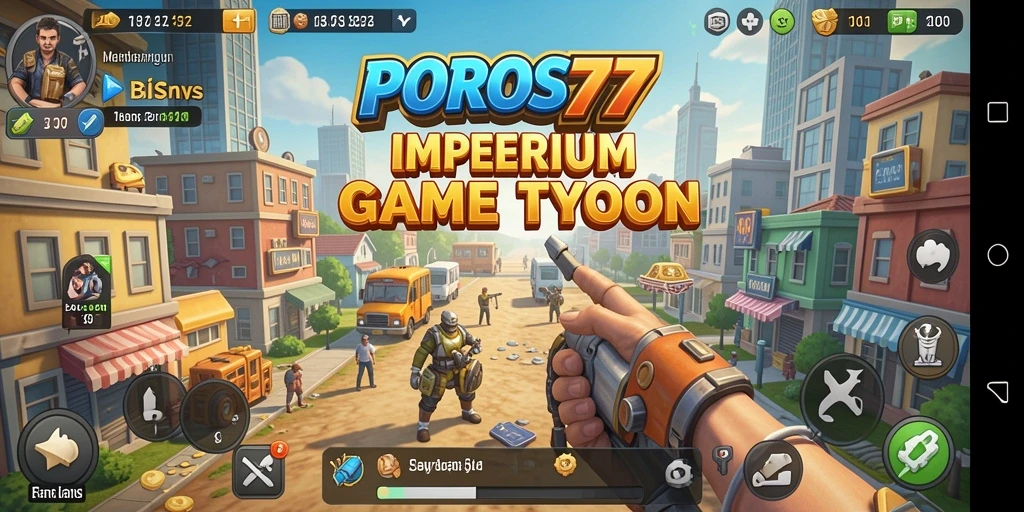 Gameplay menarik POROS77 dengan berbagai opsi bisnis Tycoon.