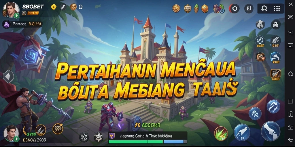 Tampilan gameplay menarik dari game Tower Defense SBOBET.