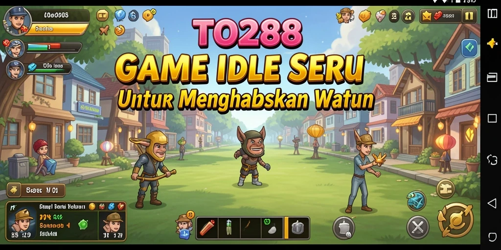 Screenshot TO288 menampilkan gameplay Idle yang seru dan interaktif.