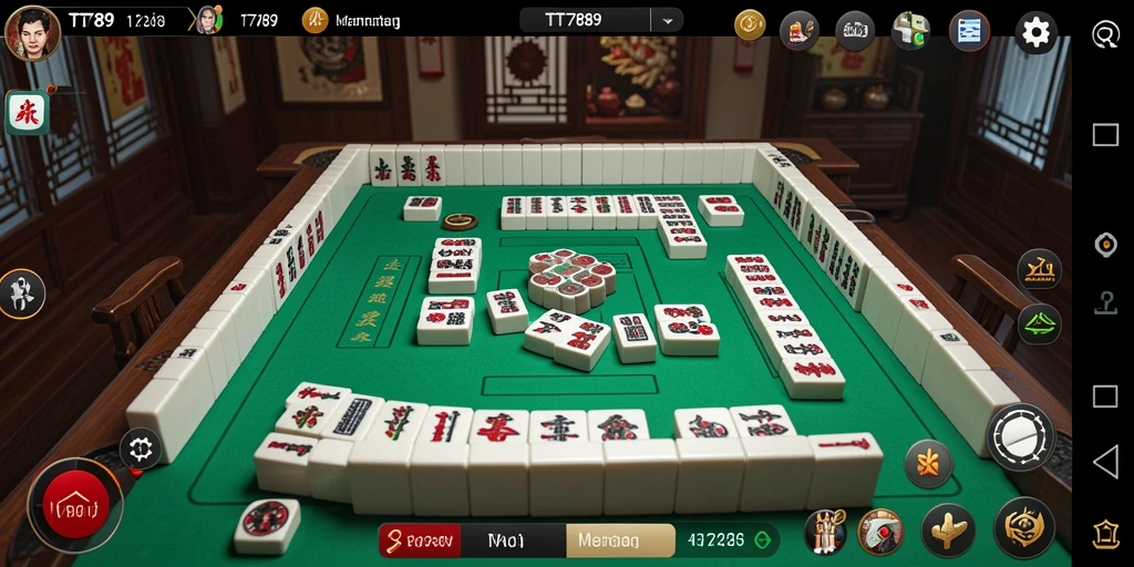 Tampilan gameplay Mahjong dalam TT789 yang menarik dan interaktif.